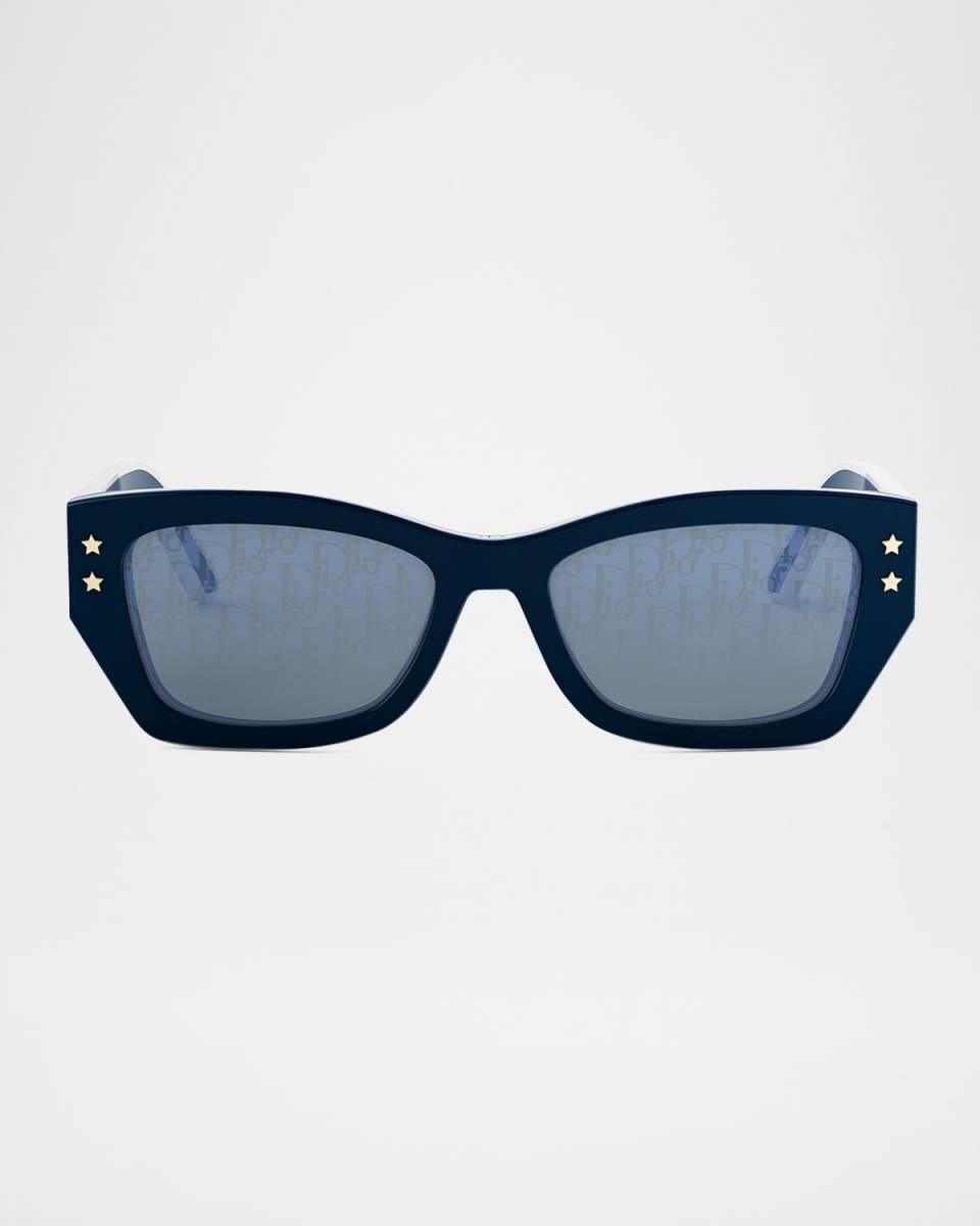 DiorPacific Two-Tone Square Sunglasses